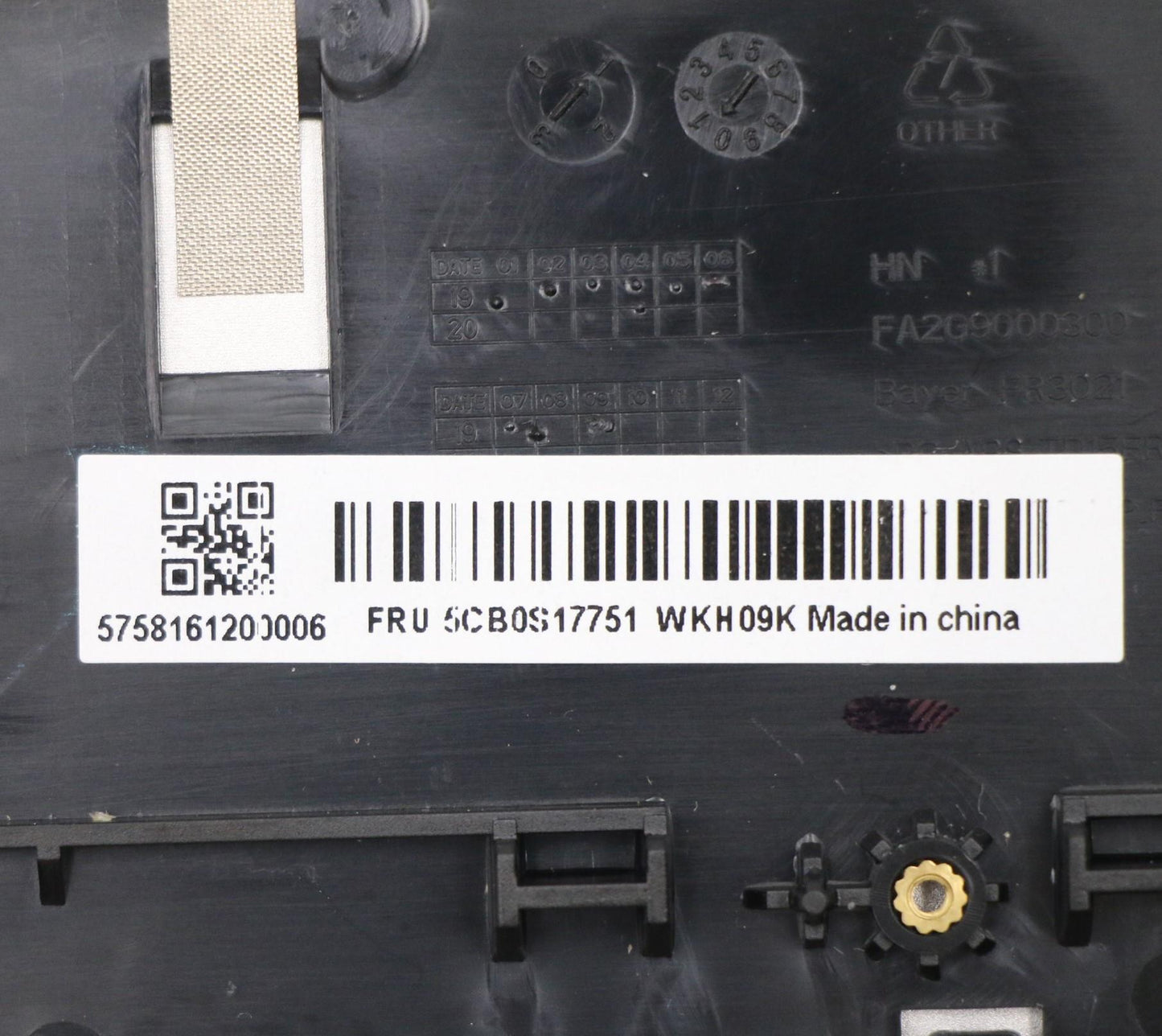 Lenovo Up Assy_Gry Nfp W/Blkb Nordi - 5CB0S17751