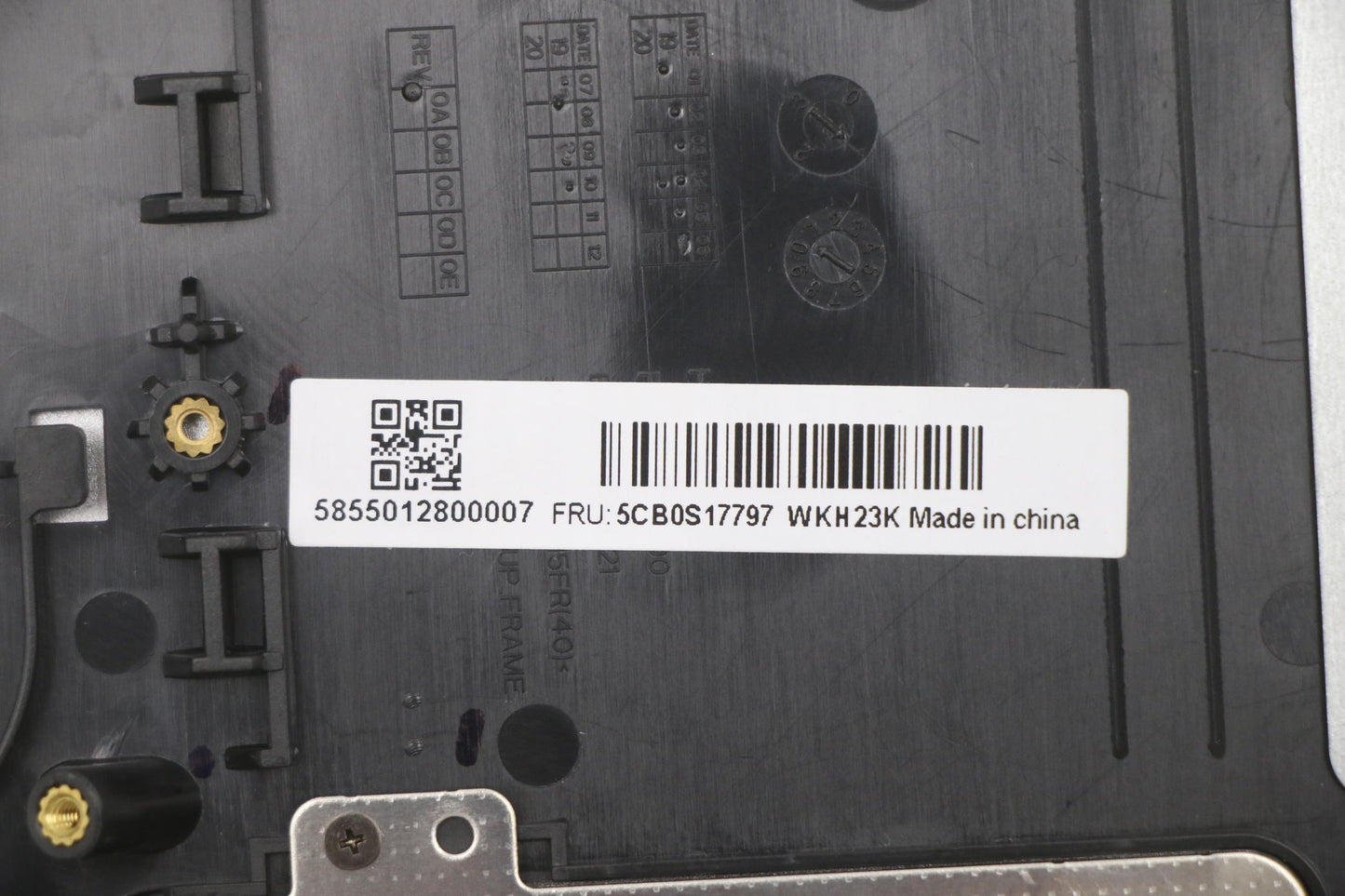 Lenovo USA English Upper Case, Grey, Non-Backlit - 5CB0S17797