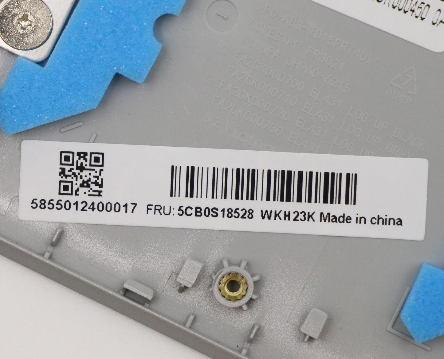 Lenovo Up Assy Grey W/Blkb_T-Ch - 5CB0S18528