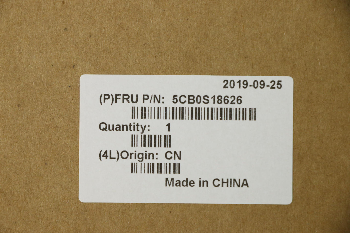 Lenovo Black LCD Cover - 5CB0S18626