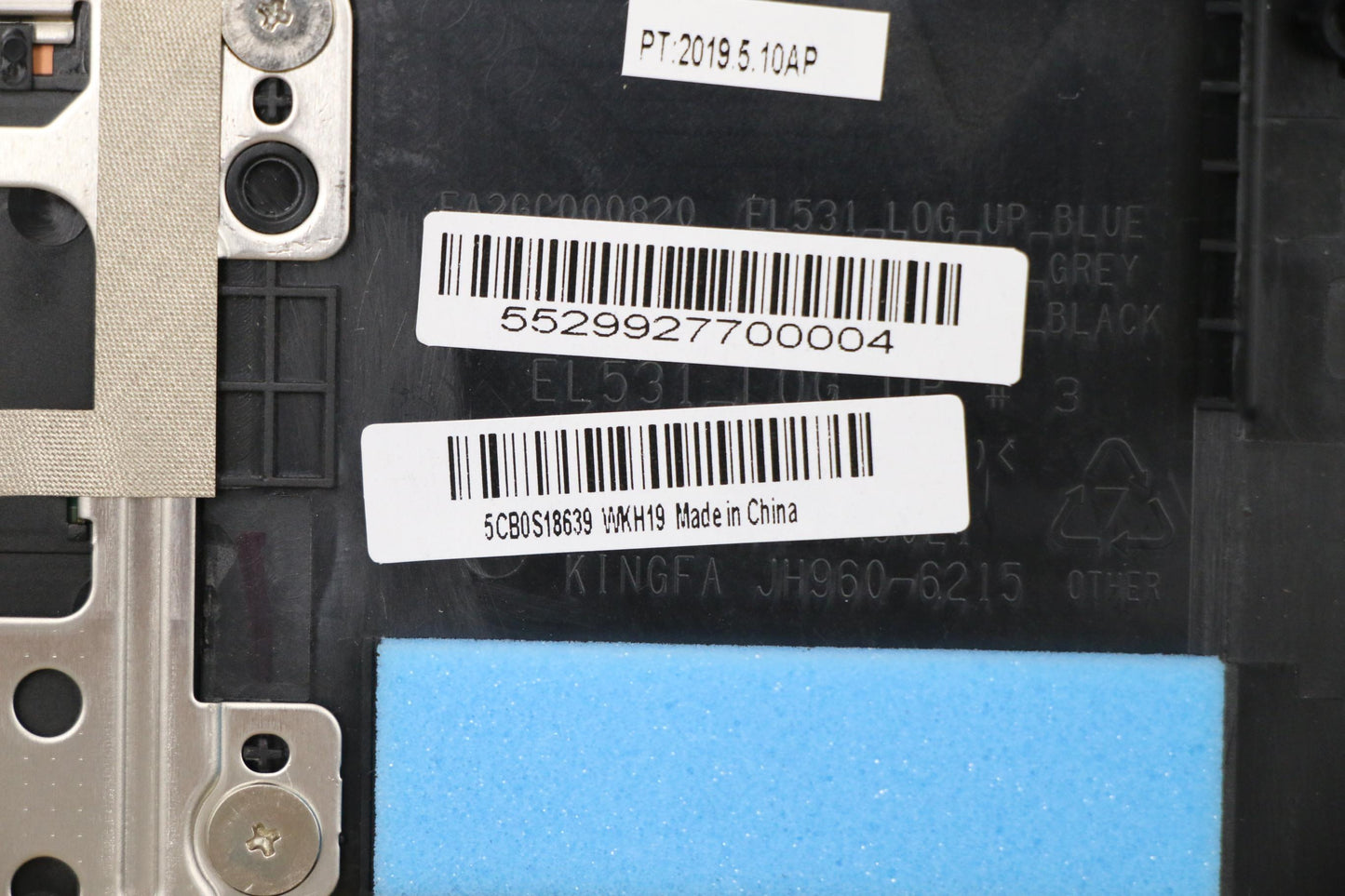 Lenovo Up Assy Blk W/Nblkb_Uk - 5CB0S18639