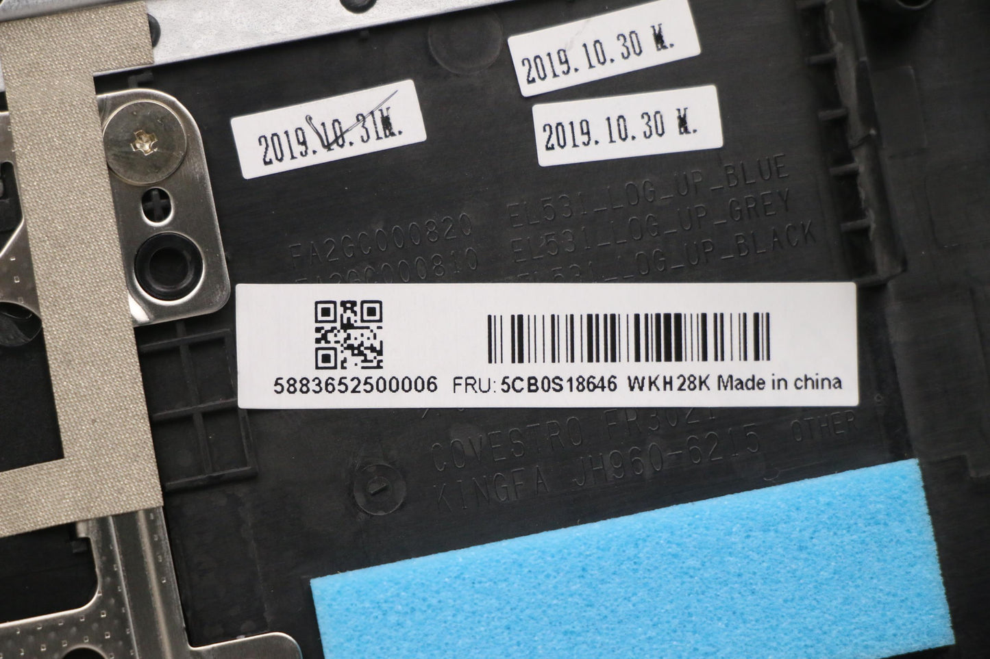 Lenovo Up Assy Blk W/Nblkb_Nordi - 5CB0S18646