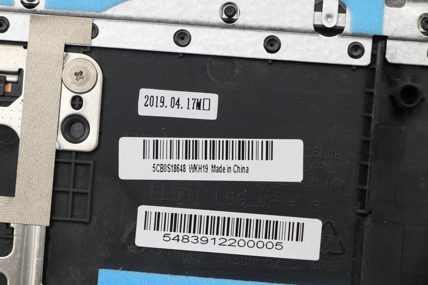Lenovo Up Assy Blk W/Nblkb_Ger - 5CB0S18648