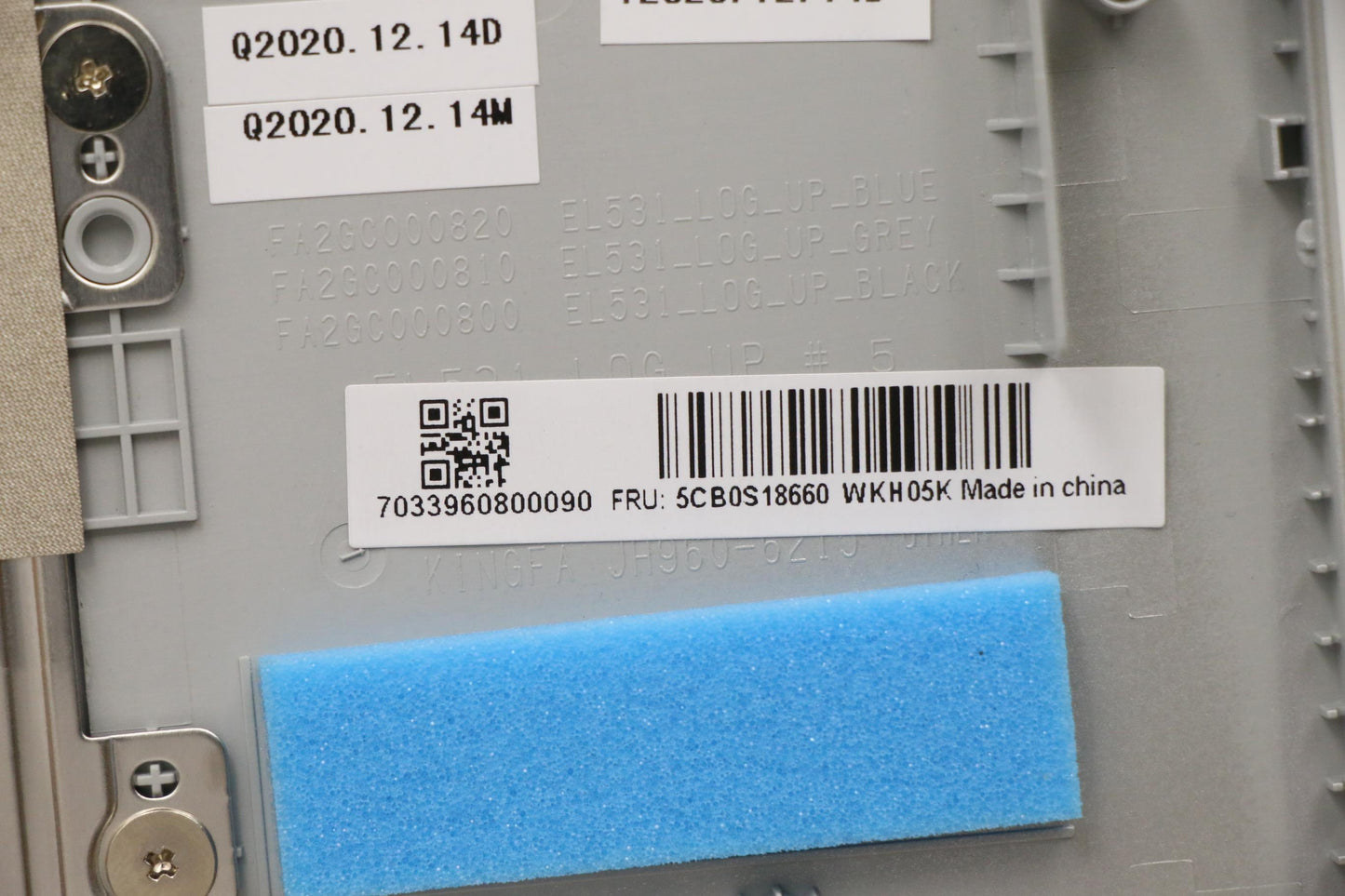 Lenovo Up Assy Gry W/Nblkb_Us - 5CB0S18660