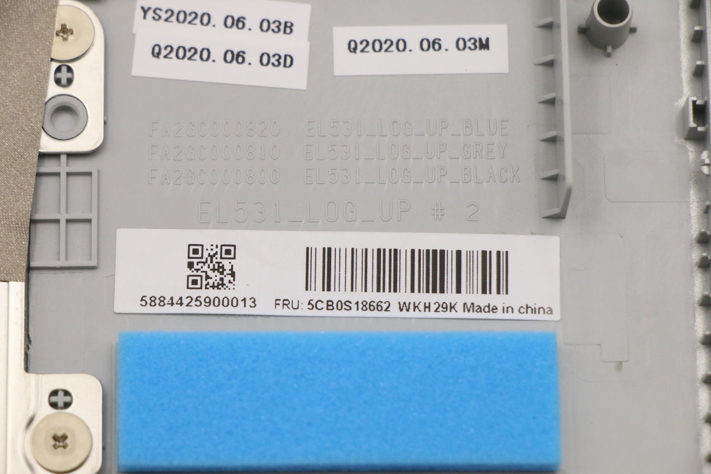 Lenovo Up Assy Gry W/Nblkb_Inte - 5CB0S18662