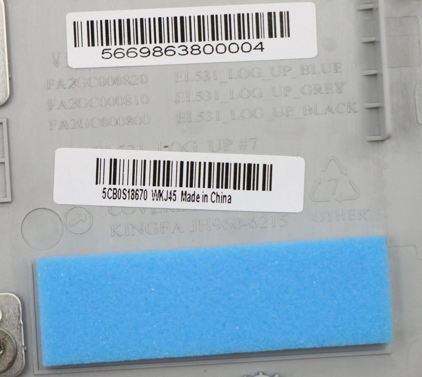 Lenovo Up Assy Gry W/Nblkb_Uk - 5CB0S18670