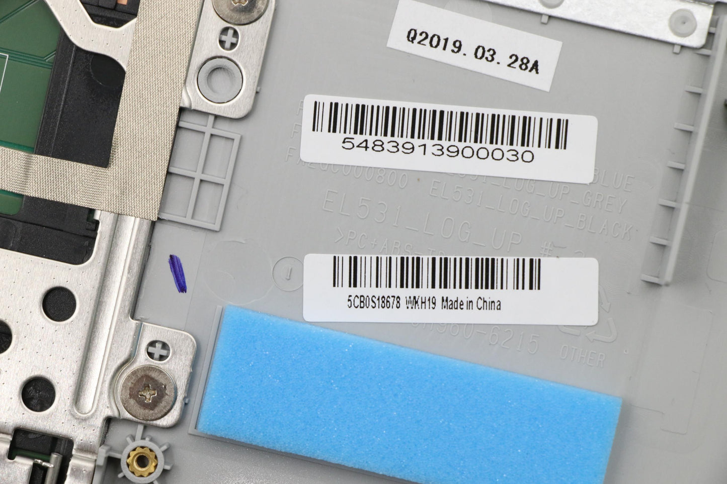 Lenovo Up Assy Gry W/Nblkb_Fre - 5CB0S18678