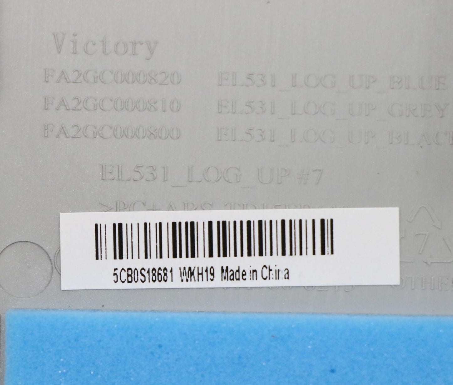 Lenovo Up Assy Gry W/Nblkb_Hun - 5CB0S18681