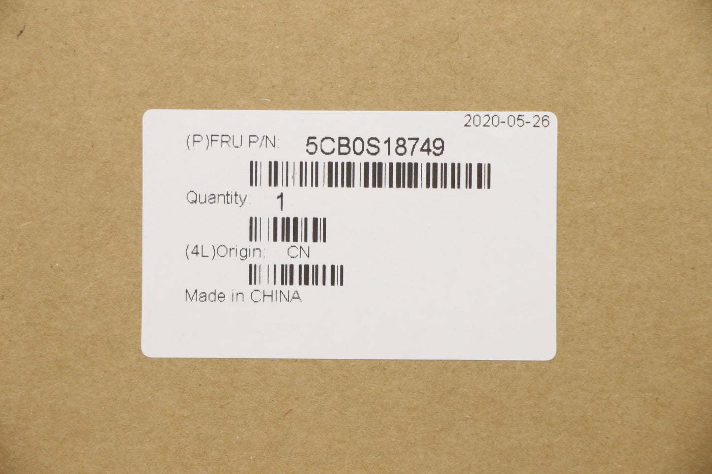Lenovo Up Assy Blk W/Blkb_Cz-Sk - 5CB0S18749