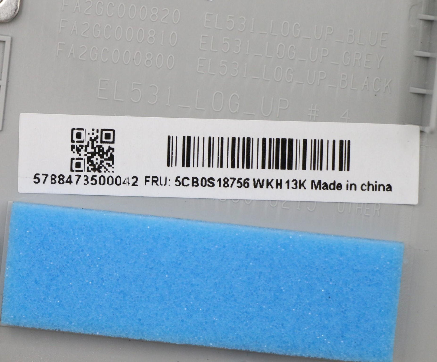 Lenovo Up Assy Gry W/Blkb_Inte - 5CB0S18756