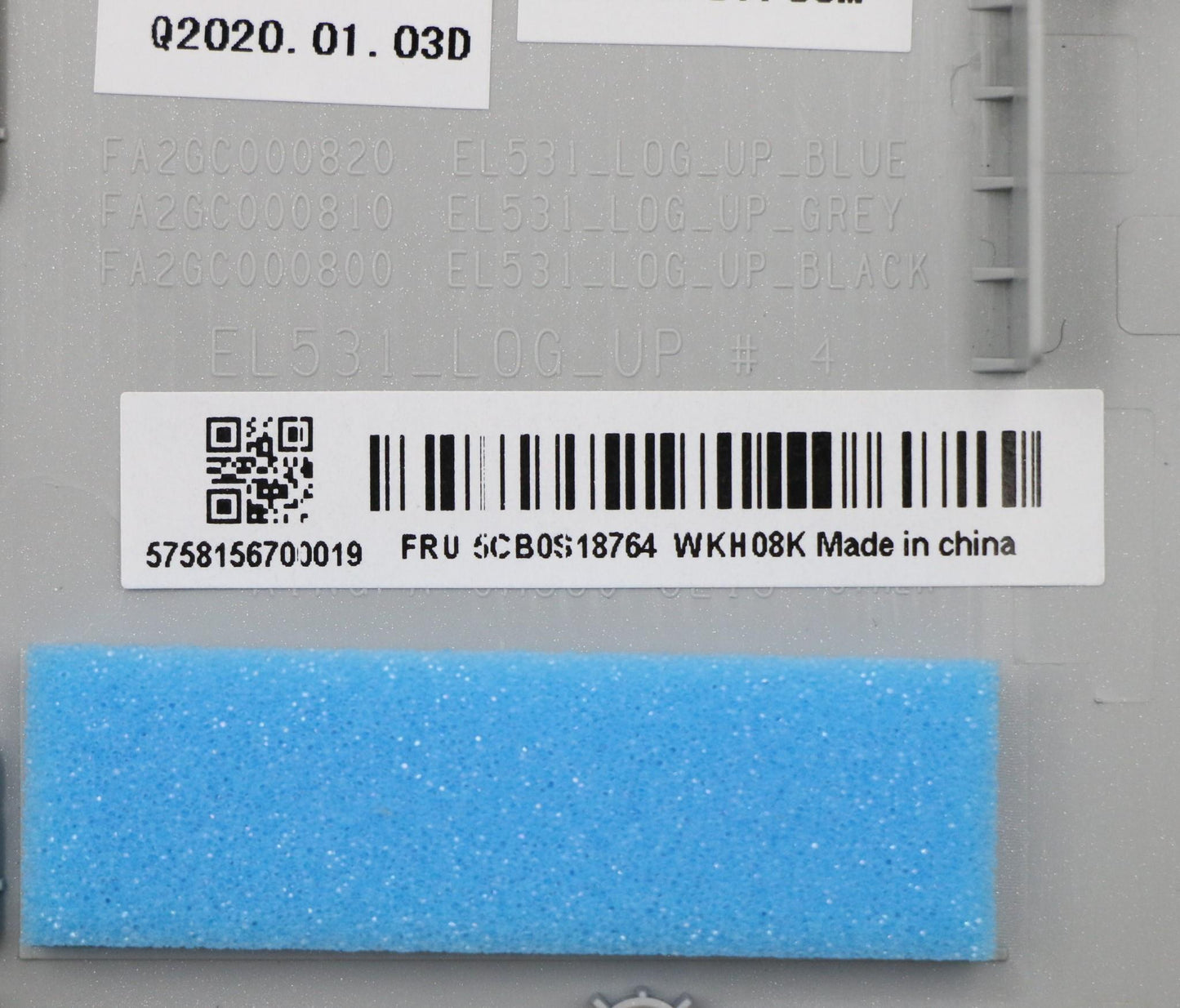 Lenovo Up Assy Gry W/Blkb_Uk - 5CB0S18764