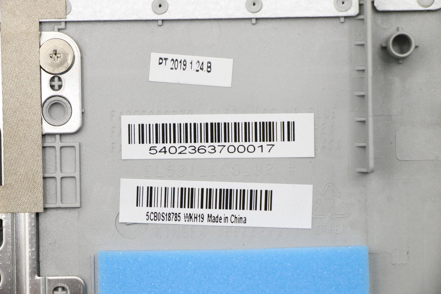 Lenovo C-Cover with Keyboard, USA English, Grey, Backlit - 5CB0S18785