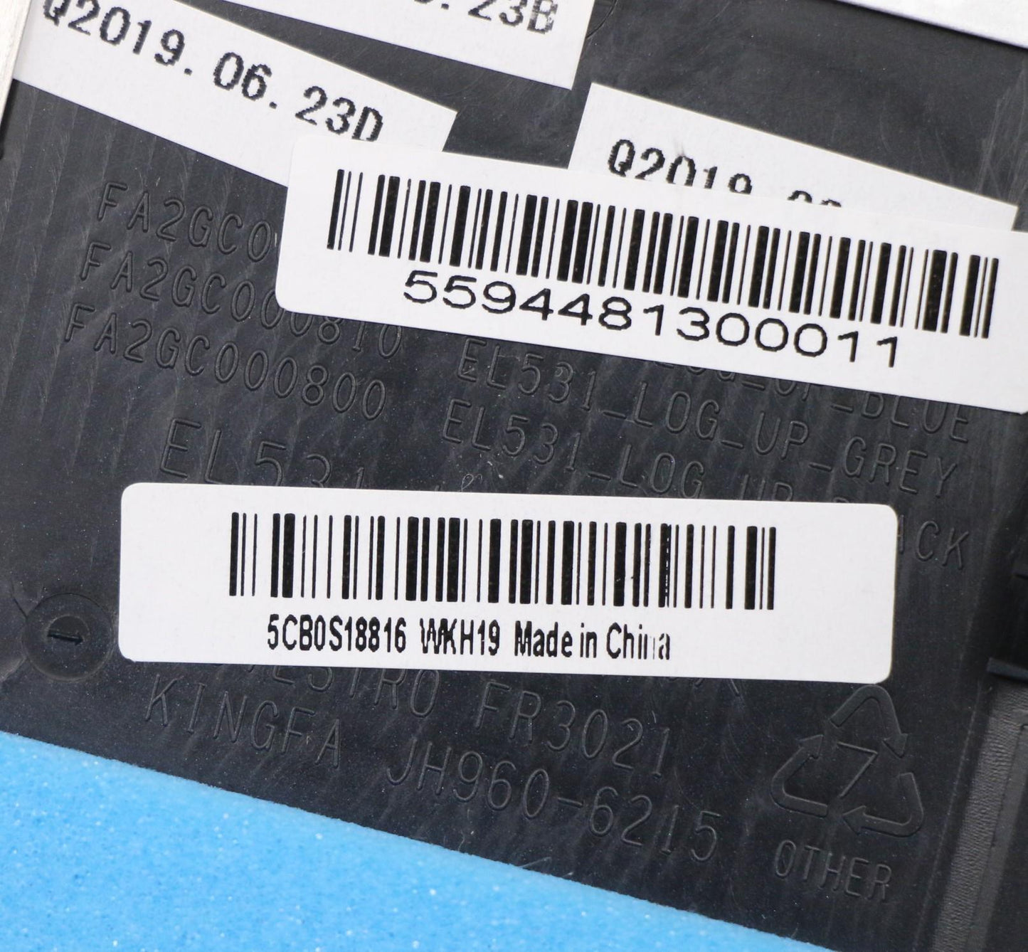 Lenovo Up Assy Blu W/Blkb_Ukr - 5CB0S18816