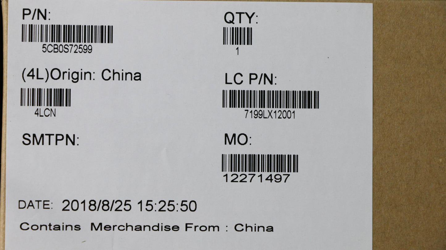 Lenovo Logic Low Assy_Iron_Grey - 5CB0S72599