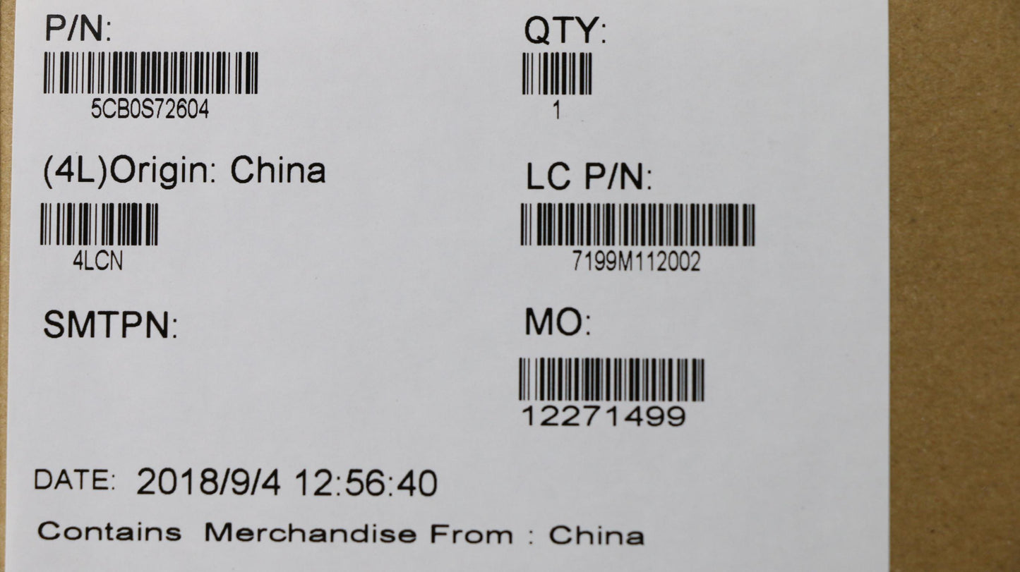 Lenovo Strip Cover Assy L+R_Mica - 5CB0S72604
