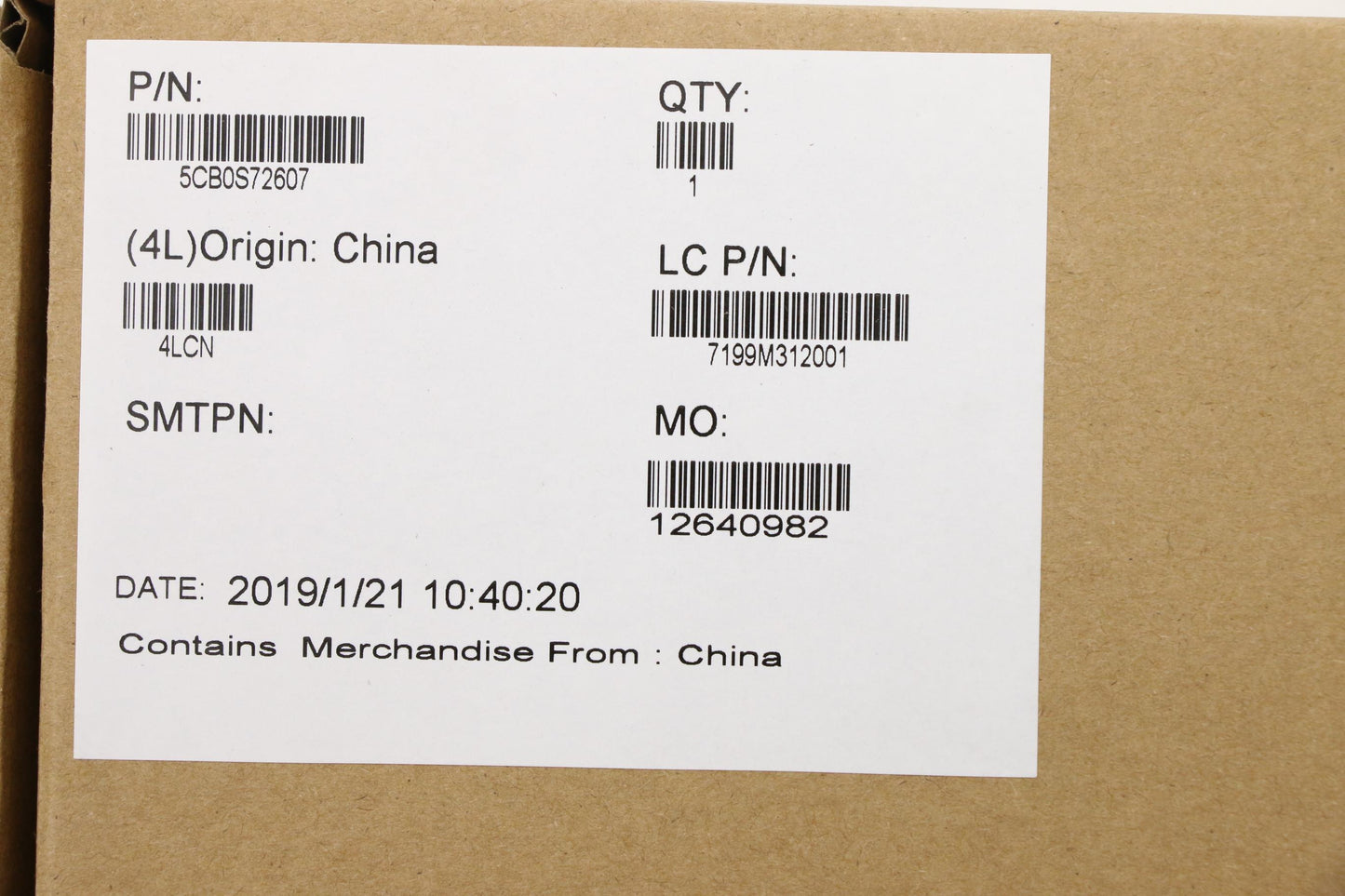 Lenovo Logic Up Assy Fp Ig_Us - 5CB0S72607
