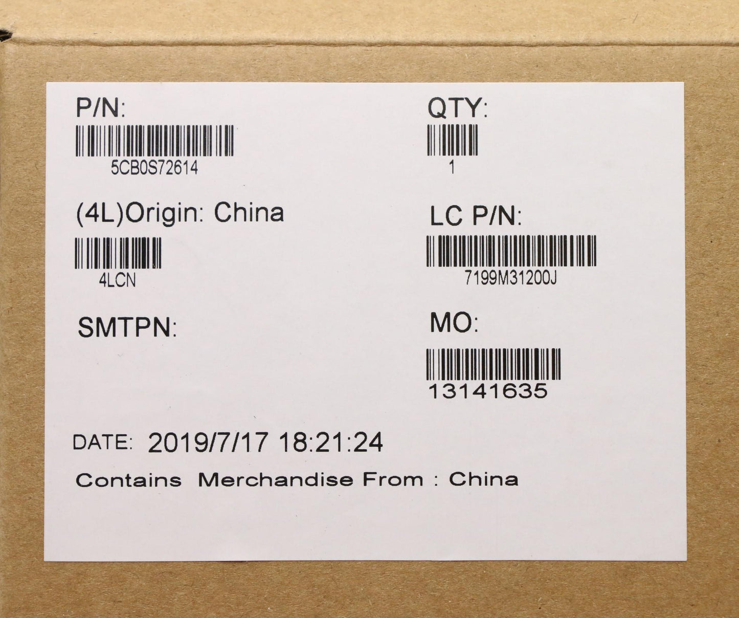 Lenovo Logic Up Assy Fp Ig_Cf-E - 5CB0S72614
