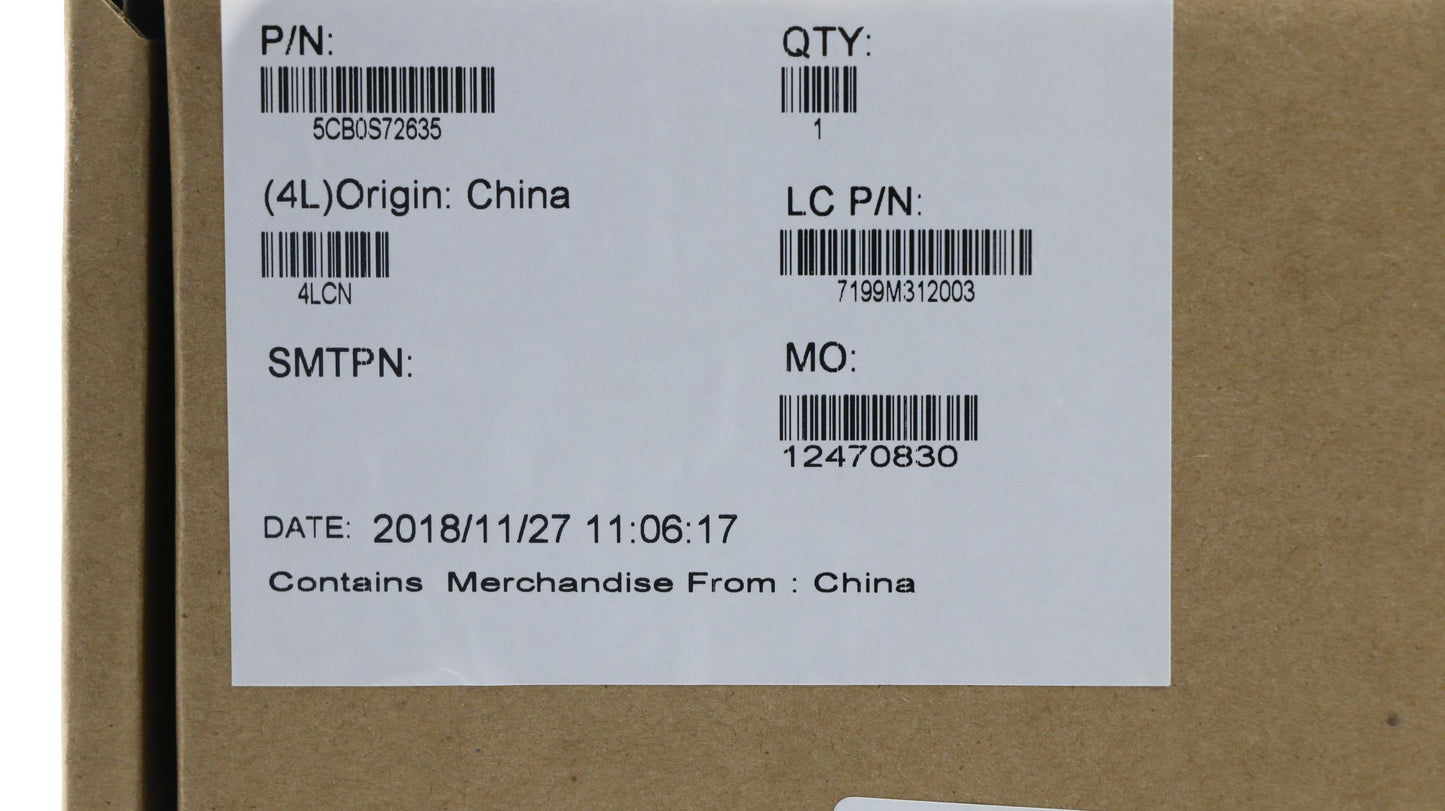 Lenovo Logic Up Assy Fp Ig_ Us Inte - 5CB0S72635
