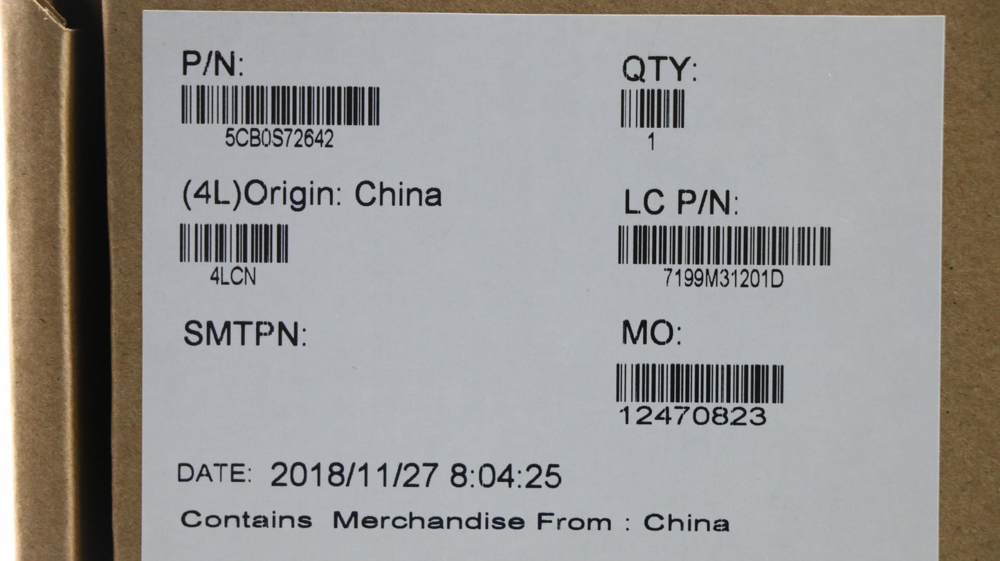 Lenovo Logic Up Assy Fp Mica_Sp - 5CB0S72642