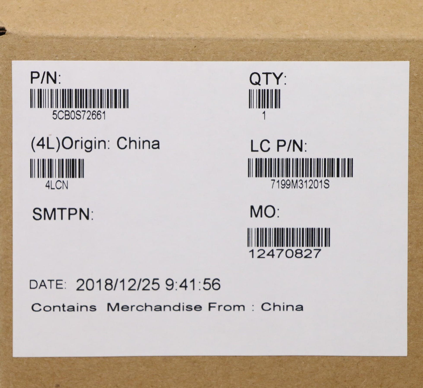 Lenovo Logic Up Assy Fp Mica_Sw - 5CB0S72661