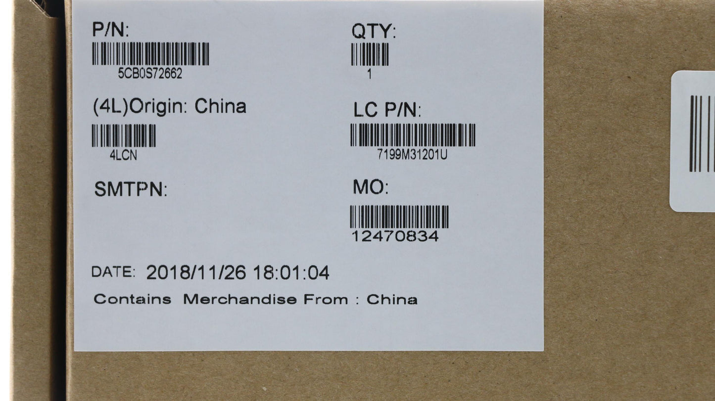 Lenovo Logic Up Assy Fp Mica_Cz-Sk - 5CB0S72662