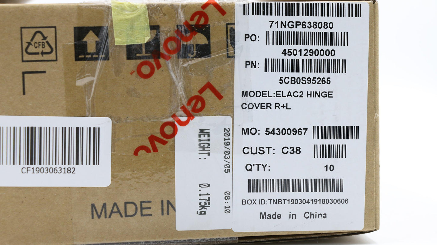 Lenovo Hinge Cover, Right & Left - 5CB0S95265