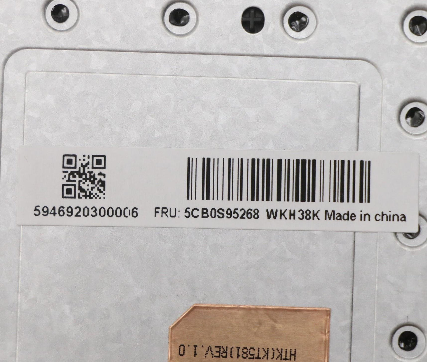 Lenovo Up Assy(Us) W/Bl Kb_Us - 5CB0S95268