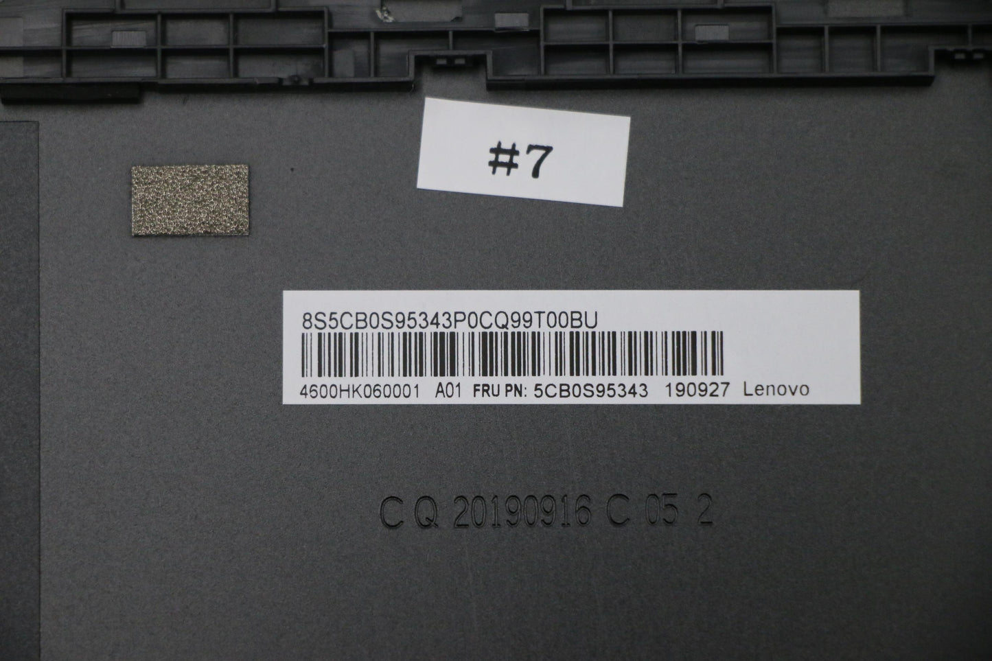 Lenovo LCD Cover, Black Clamshell - 5CB0S95343