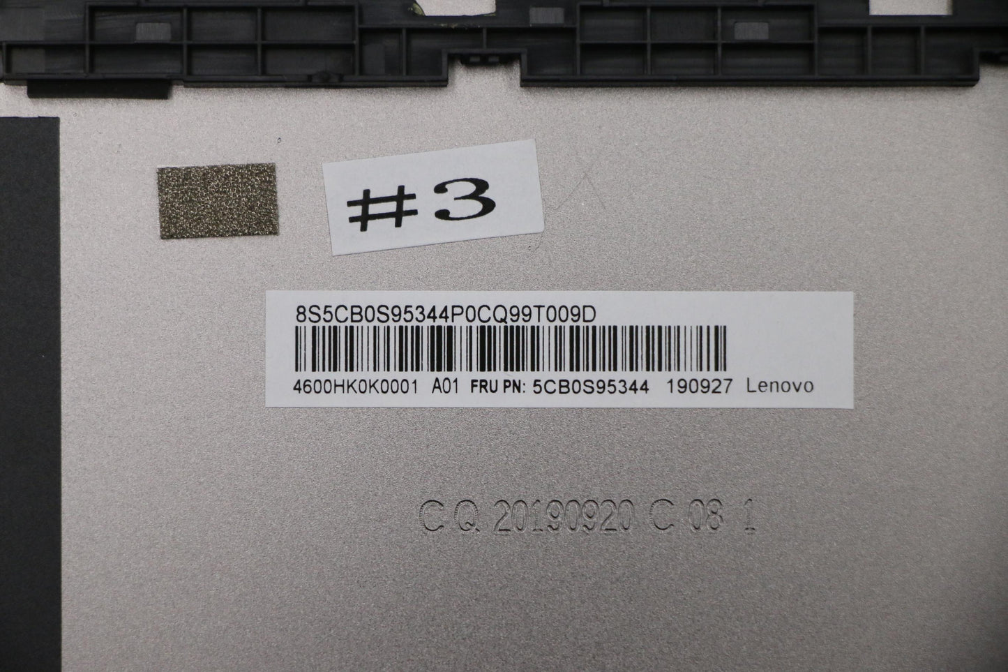 Lenovo Silver LCD Cover for Clamshell Models - 5CB0S95344