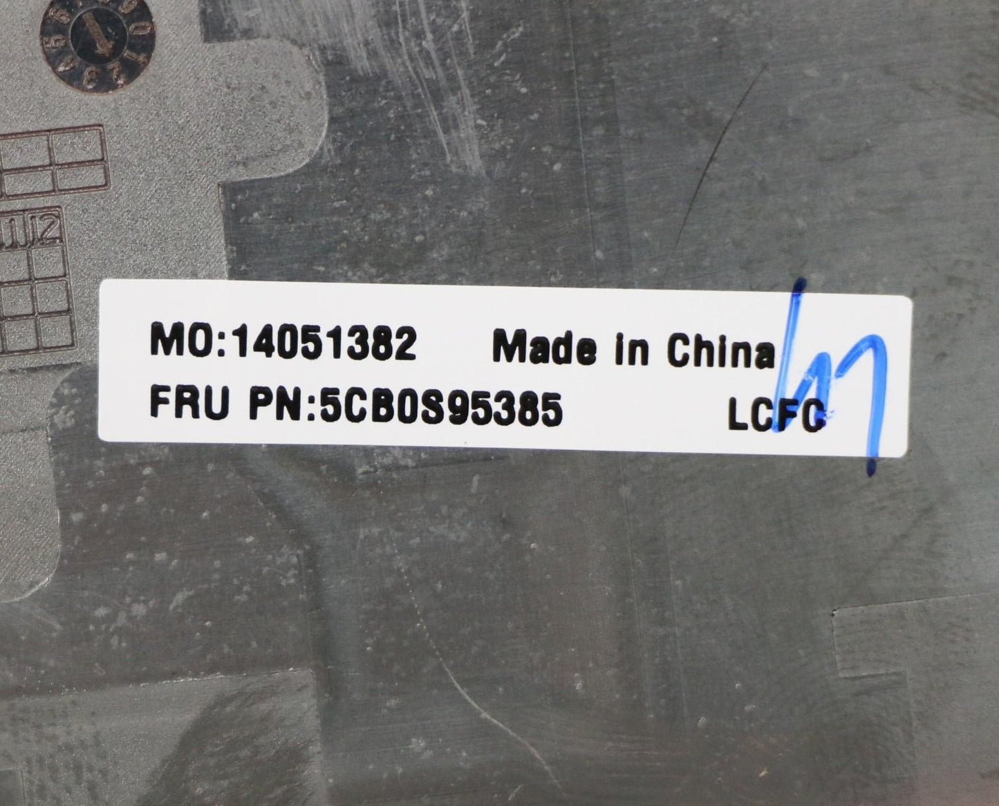 Lenovo C-Cover with Fingerprint Reader and HDD Assembly - 5CB0S95385