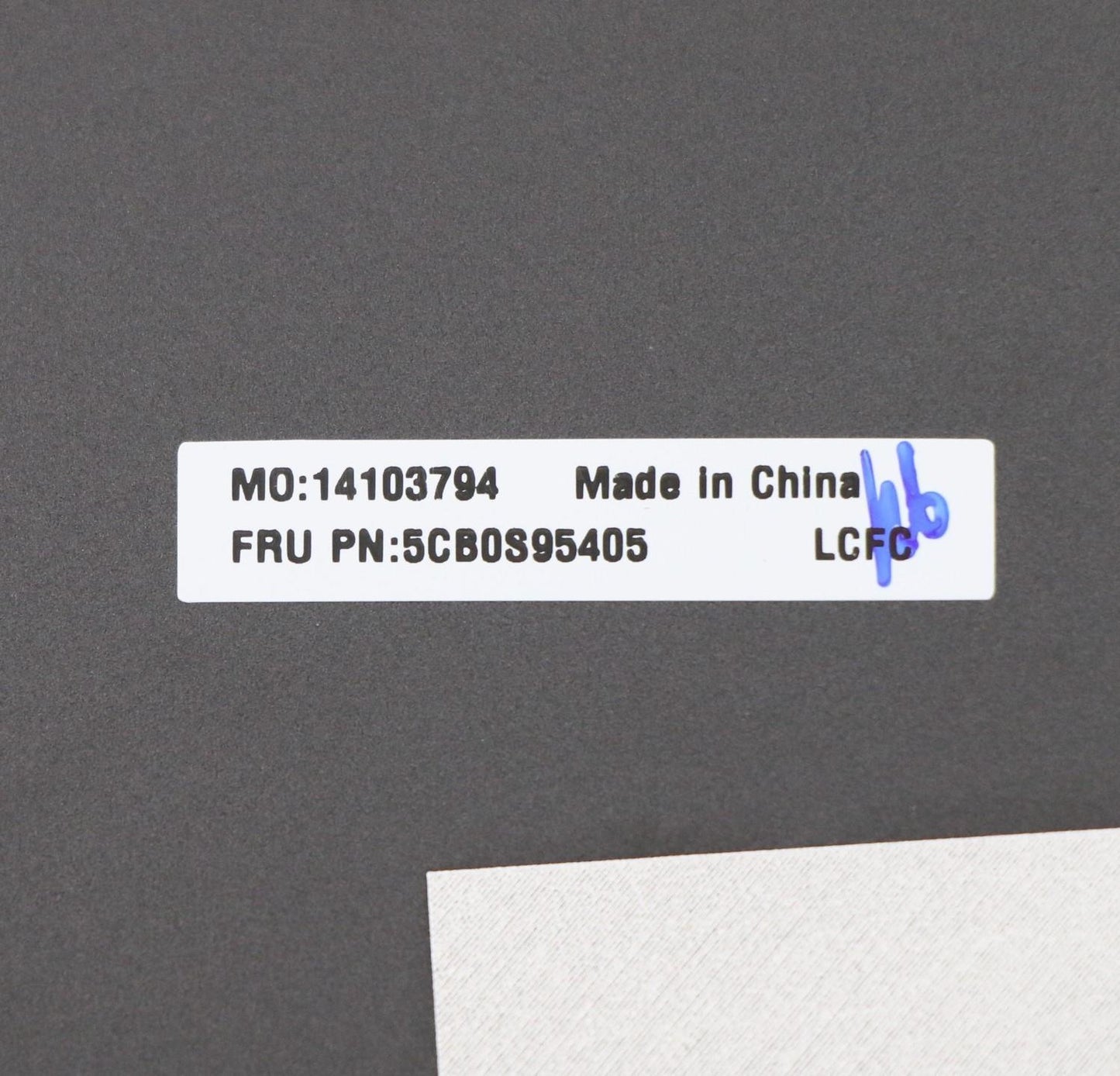 Lenovo Cover A_COVER_AL_SUB_ASSY_BK - 5CB0S95405