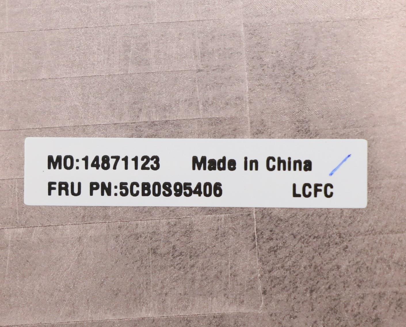 Lenovo D-Cover Sub Assembly with WWAN Compatibility - 5CB0S95406