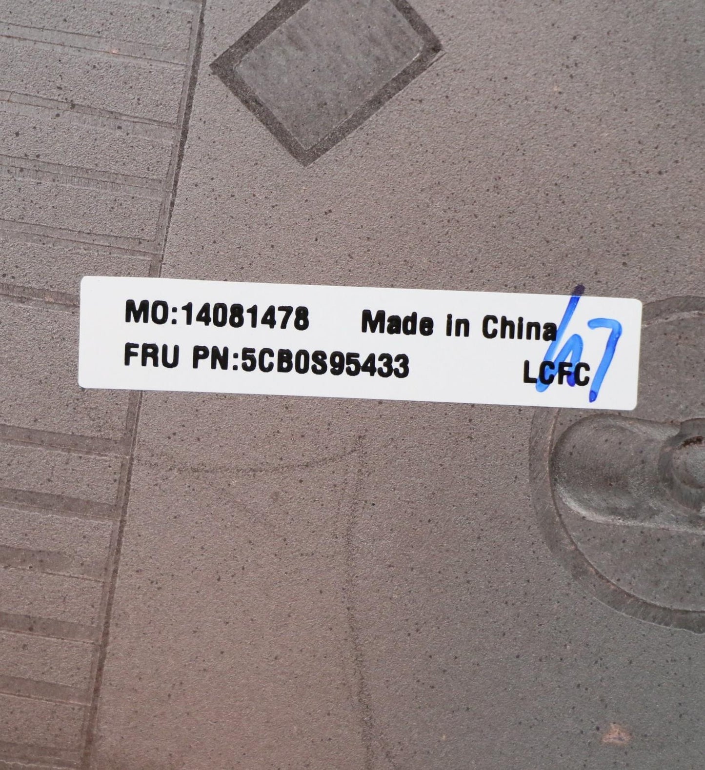 Lenovo - COVER, P15S D Cover Sub Assembly with WWAN - 5CB0S95433