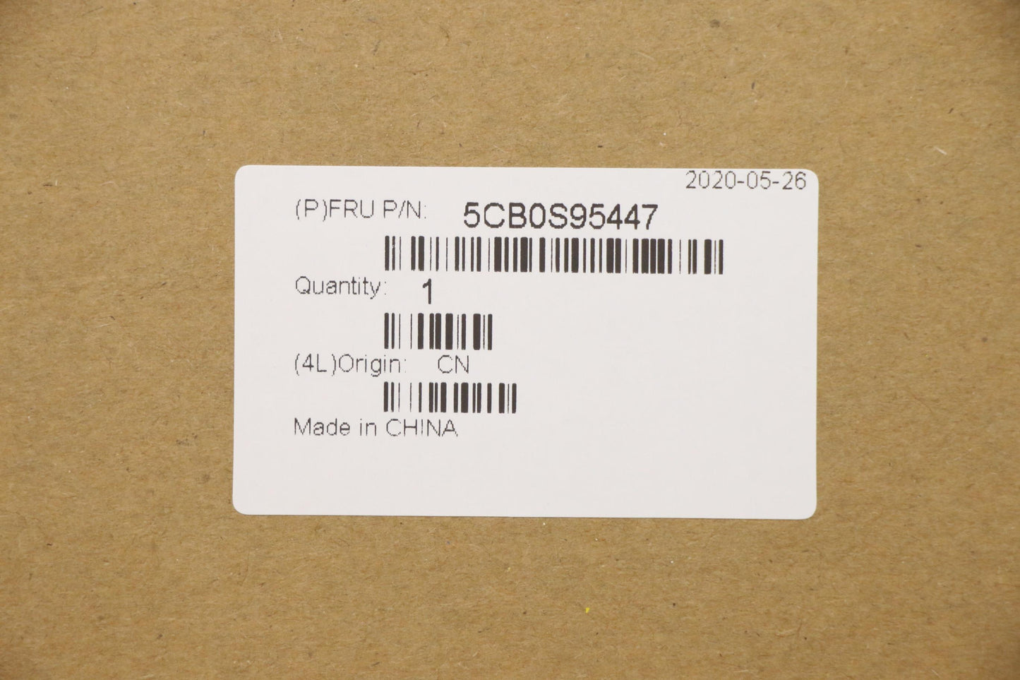 Lenovo D-Cover Assembly, Black - 5CB0S95447