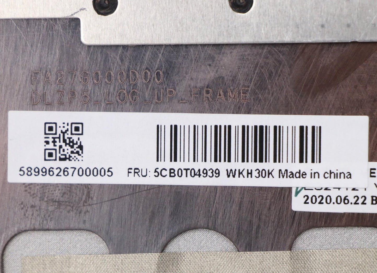 Lenovo Up Assy_Iron Grey W/Kb Heb - 5CB0T04939