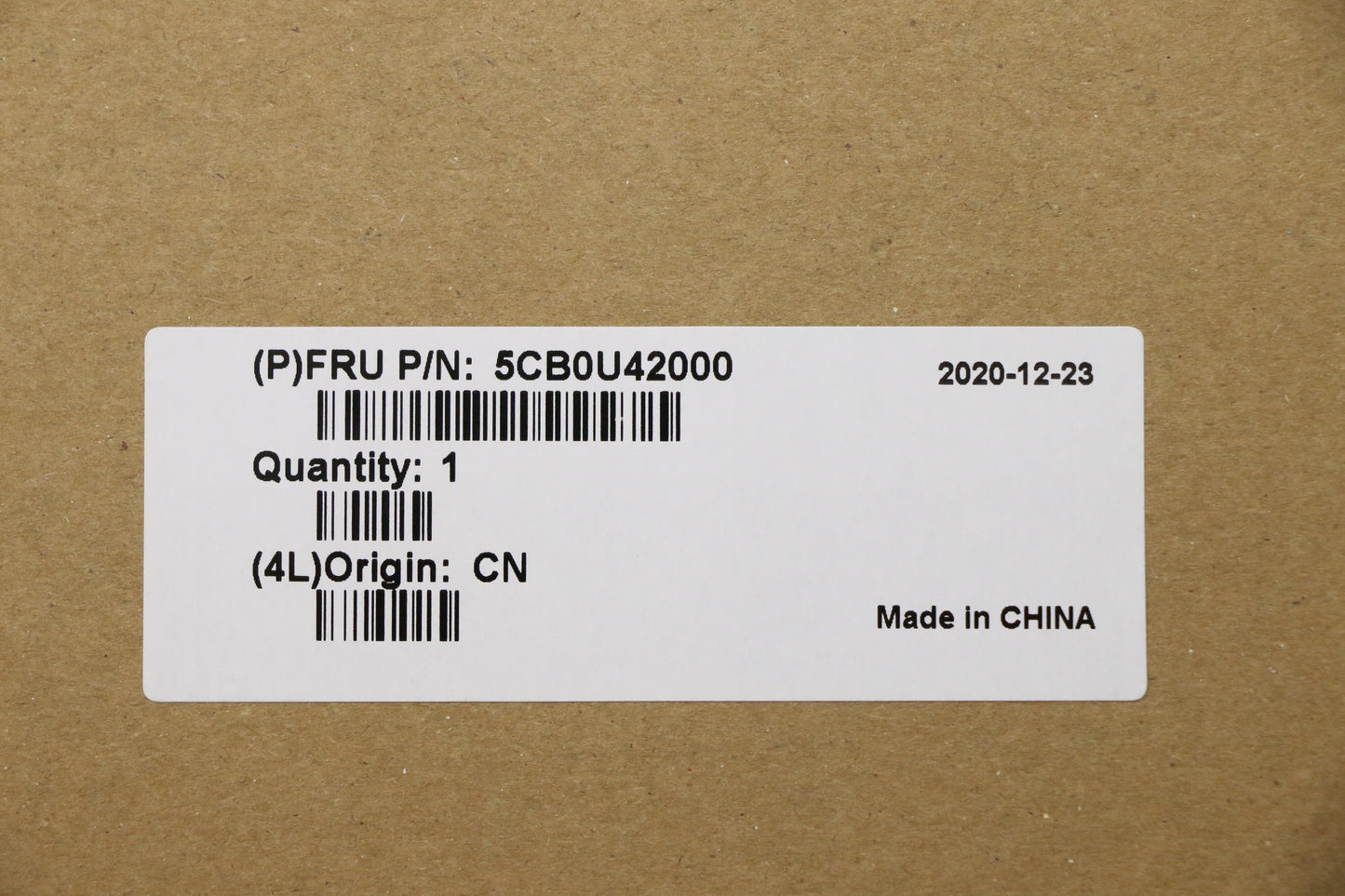 Lenovo Up Assy Al_Blk Fp W/Blkb Cf-En - 5CB0U42000