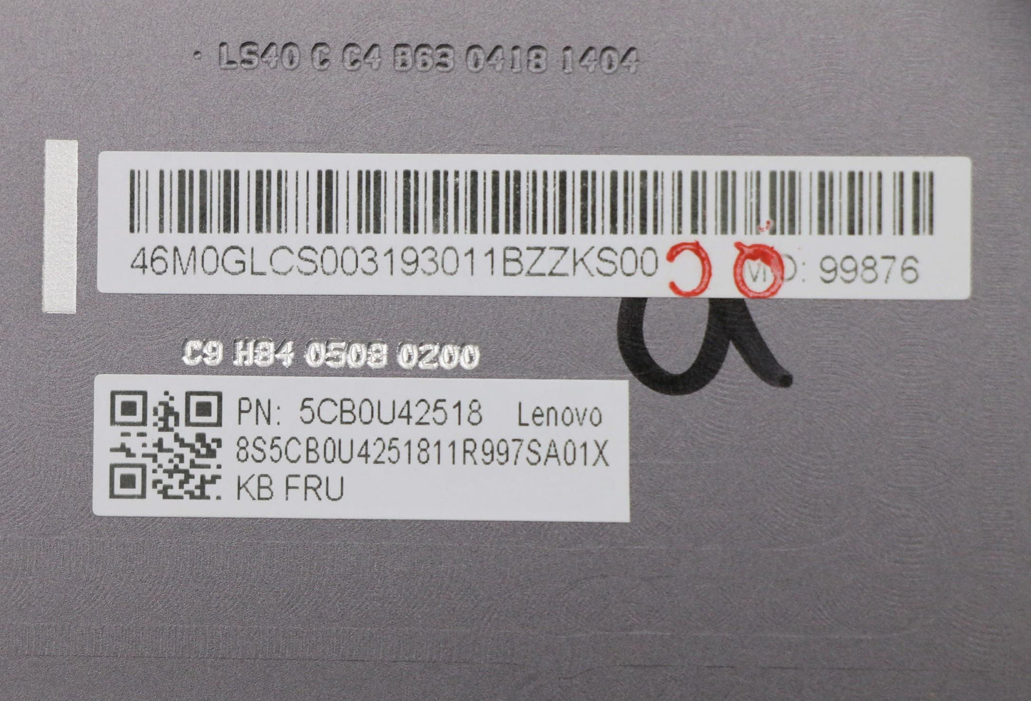 Lenovo Assembly Ucase_Uk W/Kb/Ant Bl - 5CB0U42518