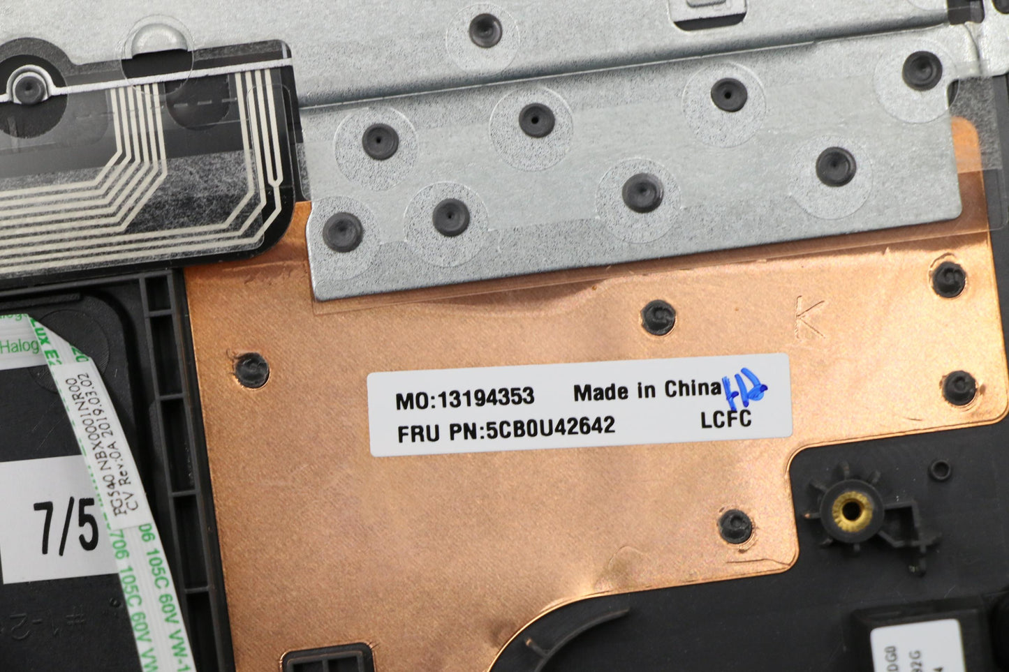 Lenovo Fv540 Log Up Assy Sub_Assy_Iro - 5CB0U42642