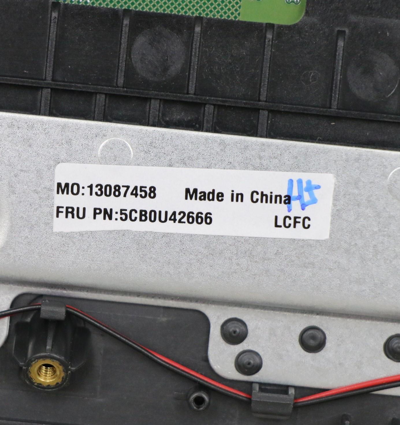 Lenovo Log Up Assy W/Kb Nfp Iron_Gray - 5CB0U42666