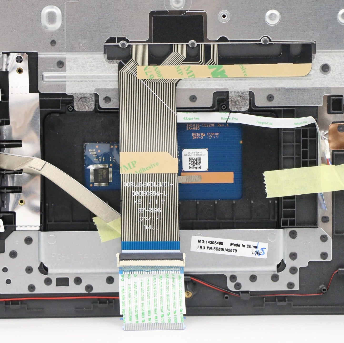 Lenovo Log Up Assy W/Kb Nfp Iron_Gray - 5CB0U42670