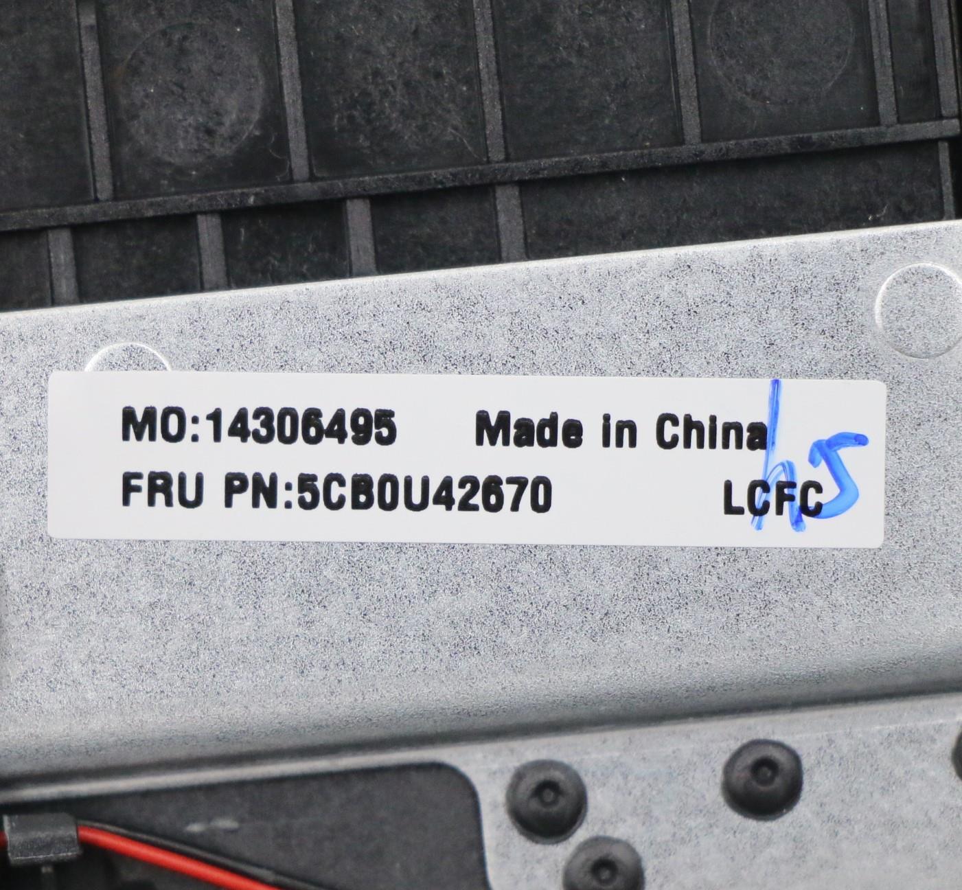 Lenovo Log Up Assy W/Kb Nfp Iron_Gray - 5CB0U42670