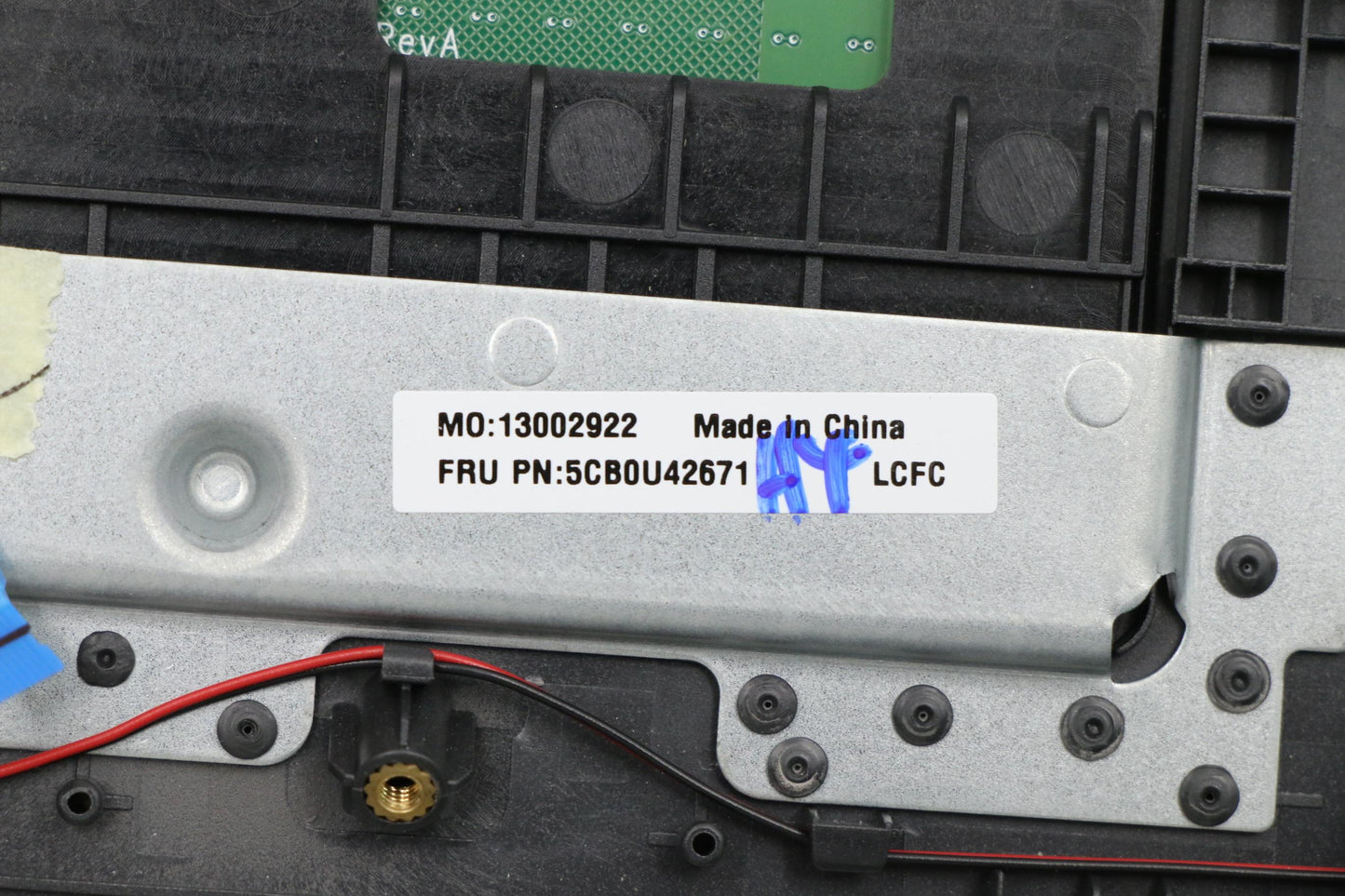 Lenovo Log Up Assy W/Kb Nfp Iron_Gray - 5CB0U42671
