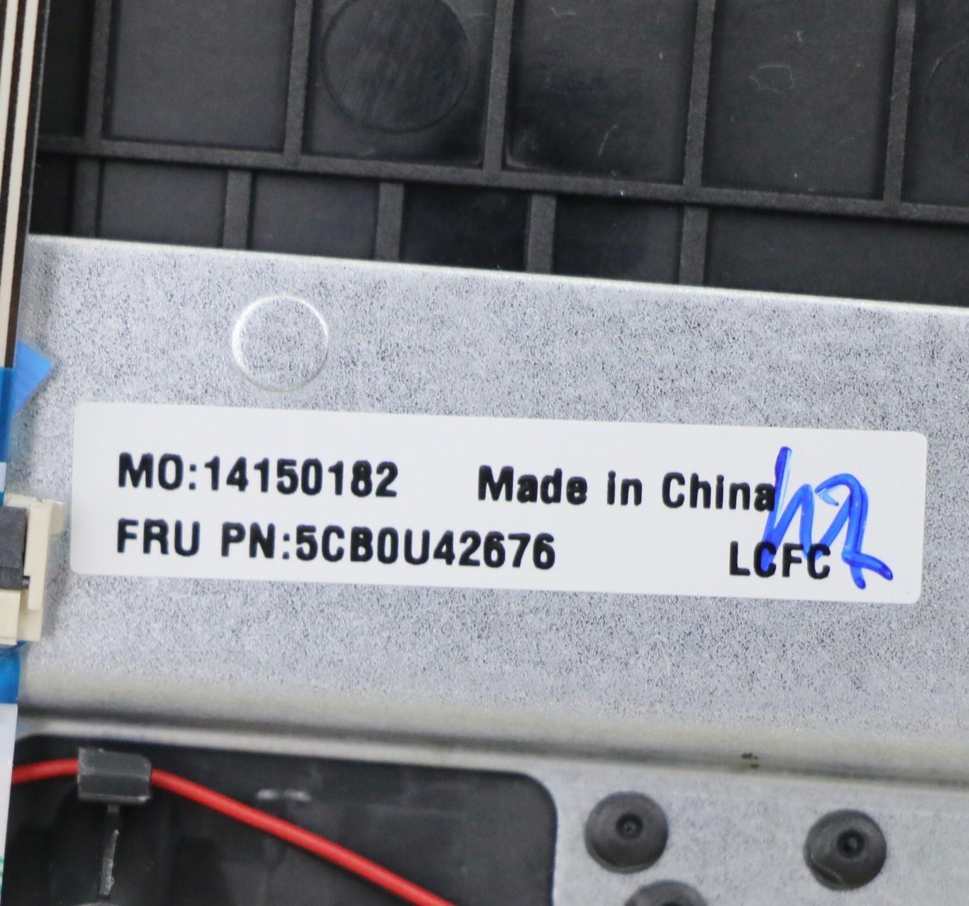 Lenovo Log Up Assy W/Kb Nfp Iron_Gray - 5CB0U42676