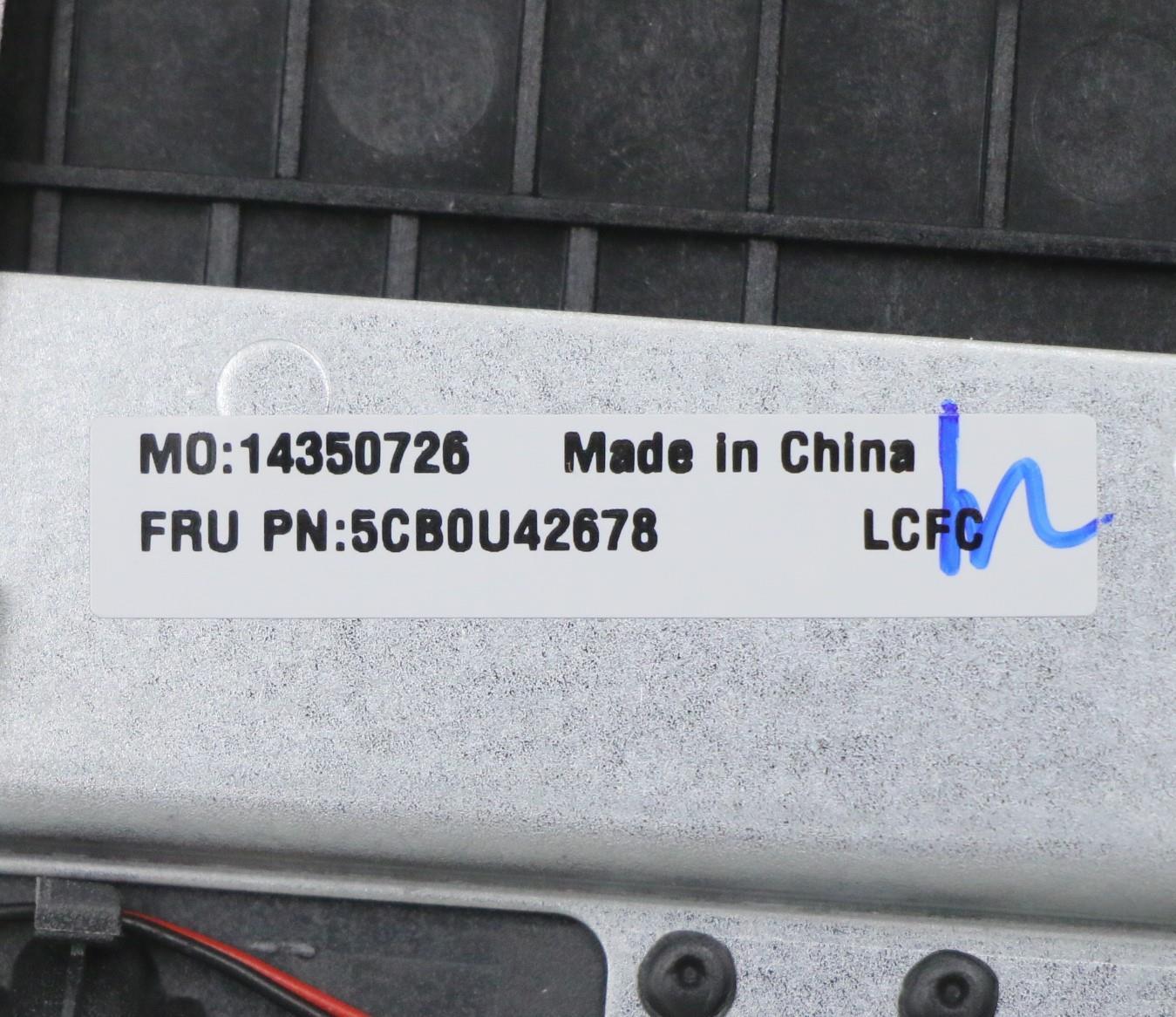 Lenovo Log Up Assy W/Kb Nfp Iron_Gray - 5CB0U42678
