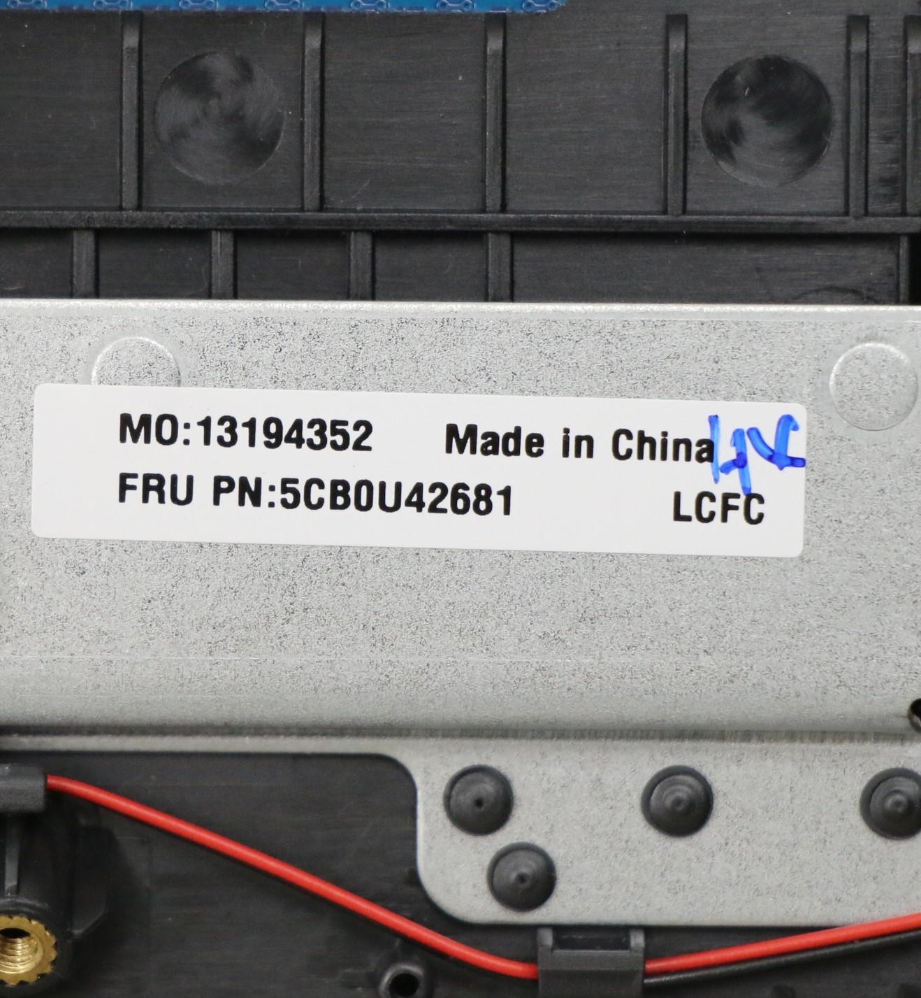 Lenovo Log Up Assy W/Kb Nfp Iron_Gray - 5CB0U42681