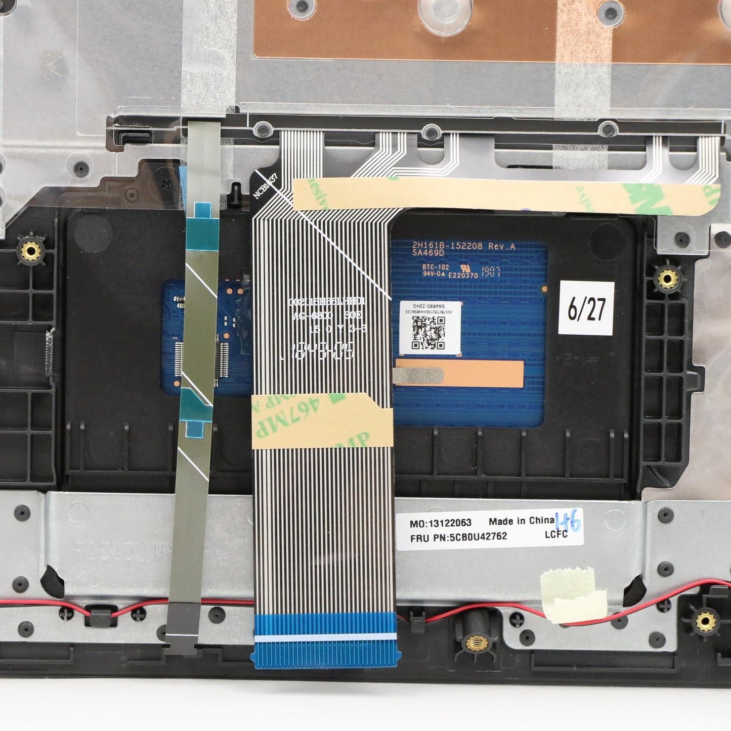 Lenovo Fg541 Log Up Assy G_Black Bl,C - 5CB0U42762