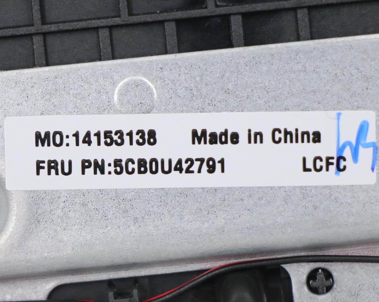 Lenovo Fg541 Log Up Assy G_Black Nbl, - 5CB0U42791