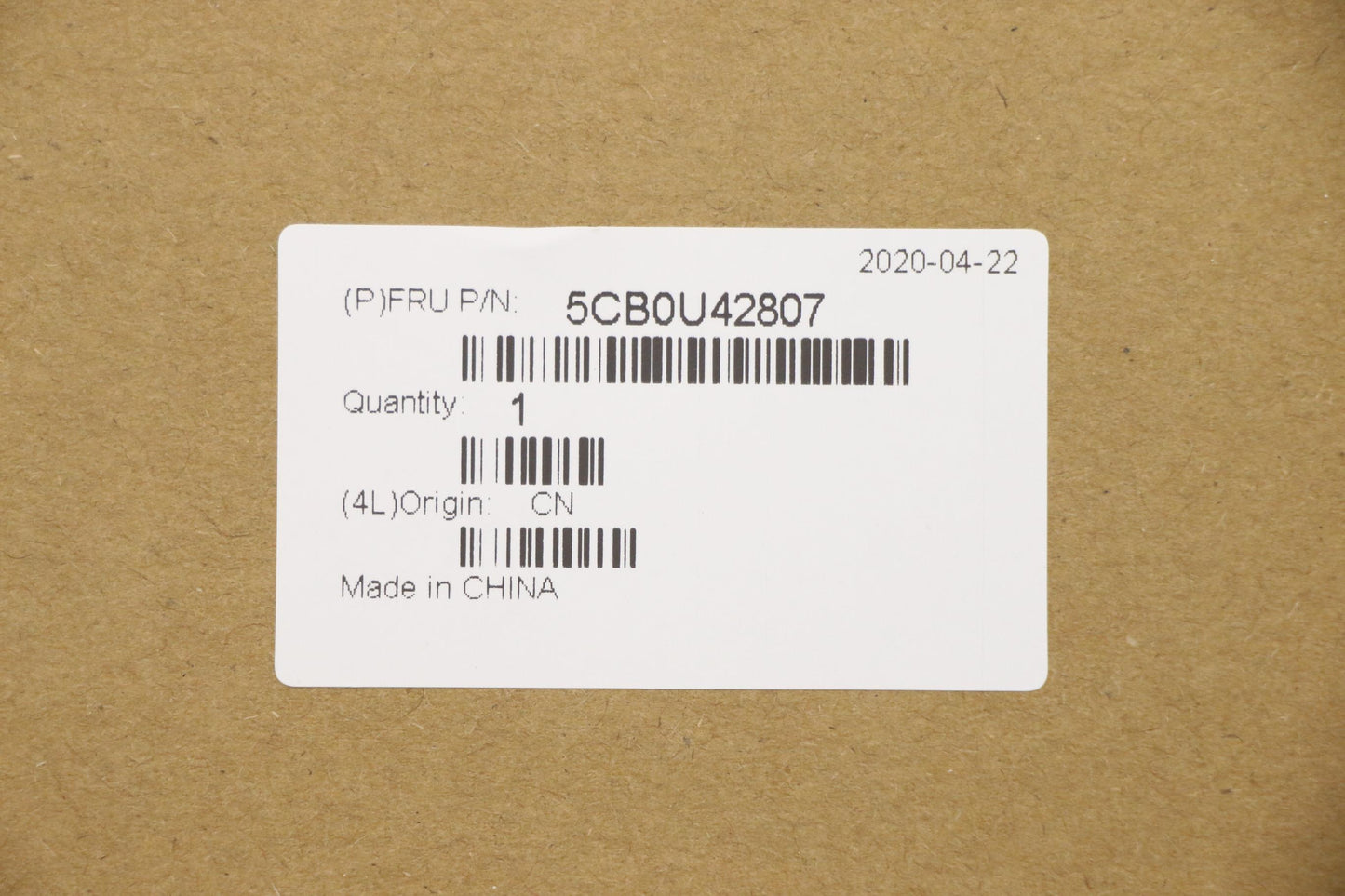 Lenovo LCD Cover, L 81LL G_BLACK - 5CB0U42807