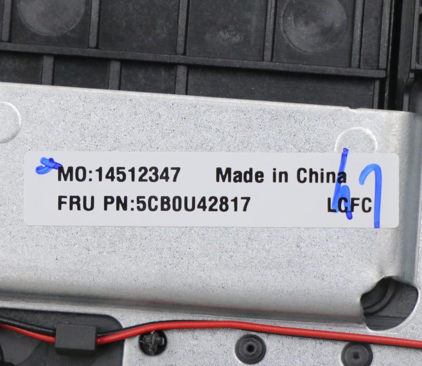 Lenovo Log Up Assy W/Kb Nfp Blue Bl_C - 5CB0U42817