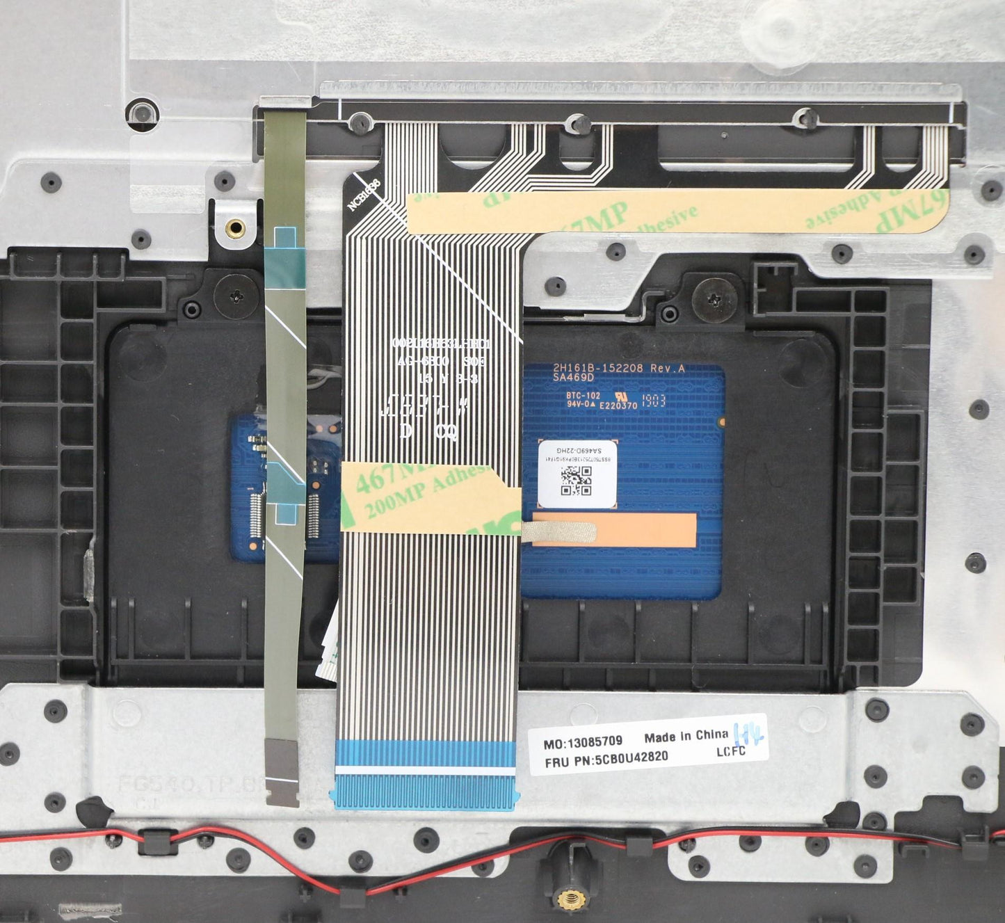 Lenovo Log Up Assy W/Kb Nfp Blue Bl_R - 5CB0U42820